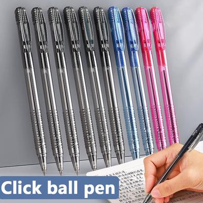 10/50Pcs Ballpoint Pens 0.7mm Fine Point Writing Pens In Black Red Blue for Students Office Stationery Signing Pen