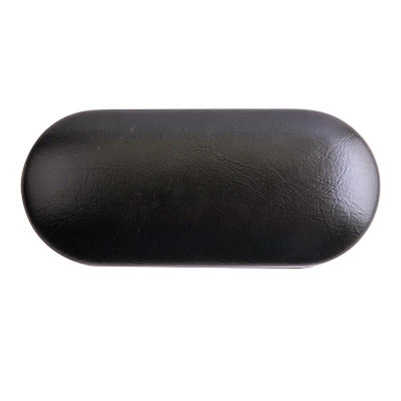1 Pcs Leather Reading Glasses Case Double Interlayer with Mirror Metal Lens Case for Kit Box Dual Purpose Dual Use