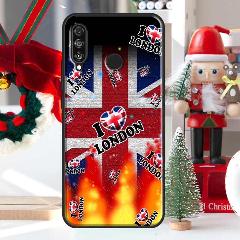 London Bus England Big Ben Case For Huawei P30 Lite P40 P50 P20 Pro P Smart 2021 Nova 5T Nova 9 Honor X9 X8 X7 50