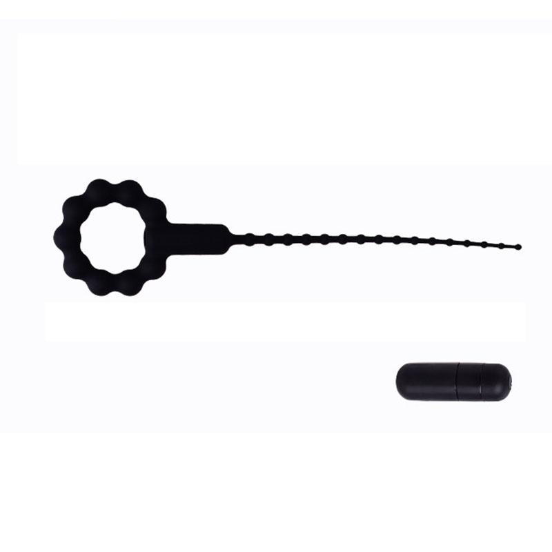 Male Peni Urethra Plug Horse Eye Vibrator Stimulation Masturbator Silicone Urethra Dilator Penis Horse Eye Vibrator Male Sex Toy