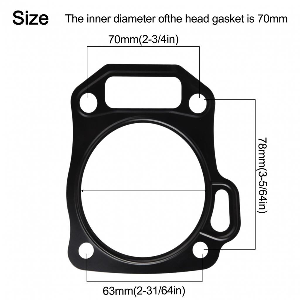 12 Piece Gasket Set for GX160 200 Engines Compatible with Various Models