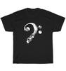 Skull Bass Clef Bass Player Musician Music Lover Guitar T-Shirt Unisex Tee Gift