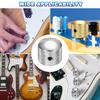 uxcell 4pcs Metal Guitar Knobs Inch Universal Volume Tone Audio Control Dome Knobs Bass Speed Control Shaft Knobs Guitar Bass Accessory Wrench
