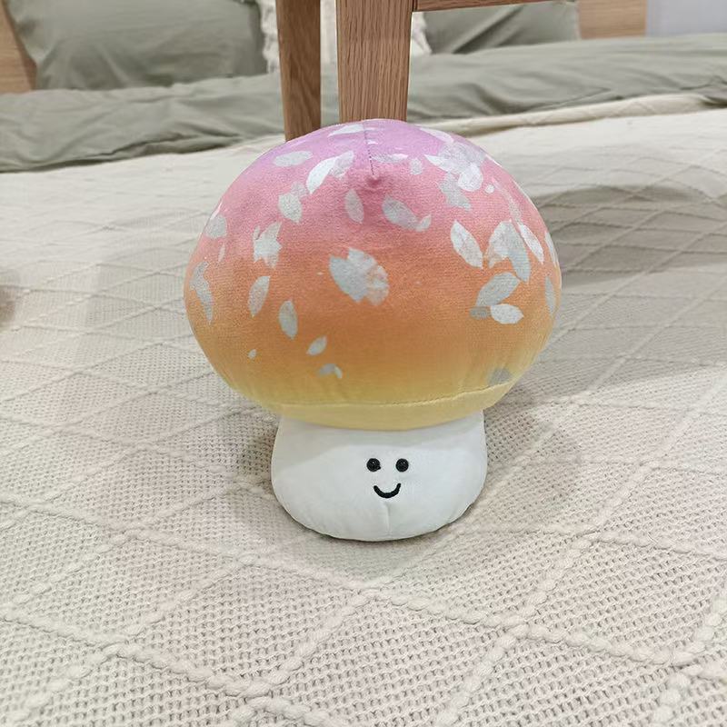 Poupée Champignon Simulé de 20 cm avec Émotions Peluche Jouet Pendentif Dessin Animé Oreiller Anime Mignon Cadeau d'Anniversaire pour Enfants Poupée Amusante