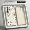 INS Colorful Floral Case For Samsung Galaxy S26 S25 Ultra S24 Plus S23 S22 Ultra Magnetic For Magsafe Liquid Silicone Cover