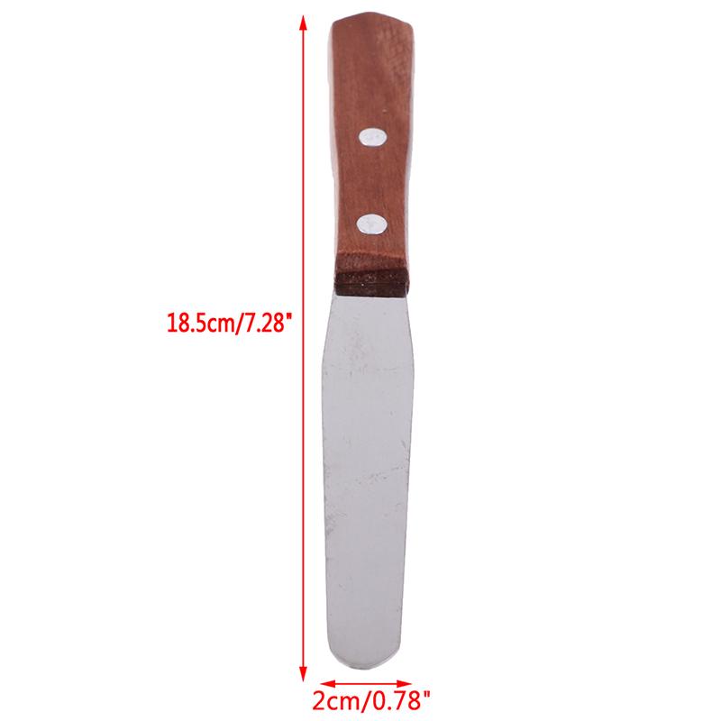 1X Wachsen Spachtel Edelstahl Spatel Mischen Messer Applikator Haar Entfernung Werkzeug