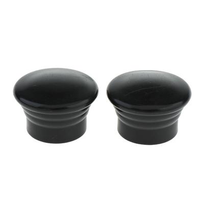 EVA Curtain Rod Finals End Caps Smooth Touch Round Finial Holder for Extendable Curtain Rods Window Decor