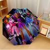 Monster High Draculaura Umbrella with Automatic Open/Close & Self-8-Rib Heavy-Duty Umbrella, Compact Travel Umbrella Suitable for Outdoor