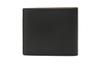 Fendi Logo Printed Short Double-Fold Calfskin Wallet For Men Black And Yellow