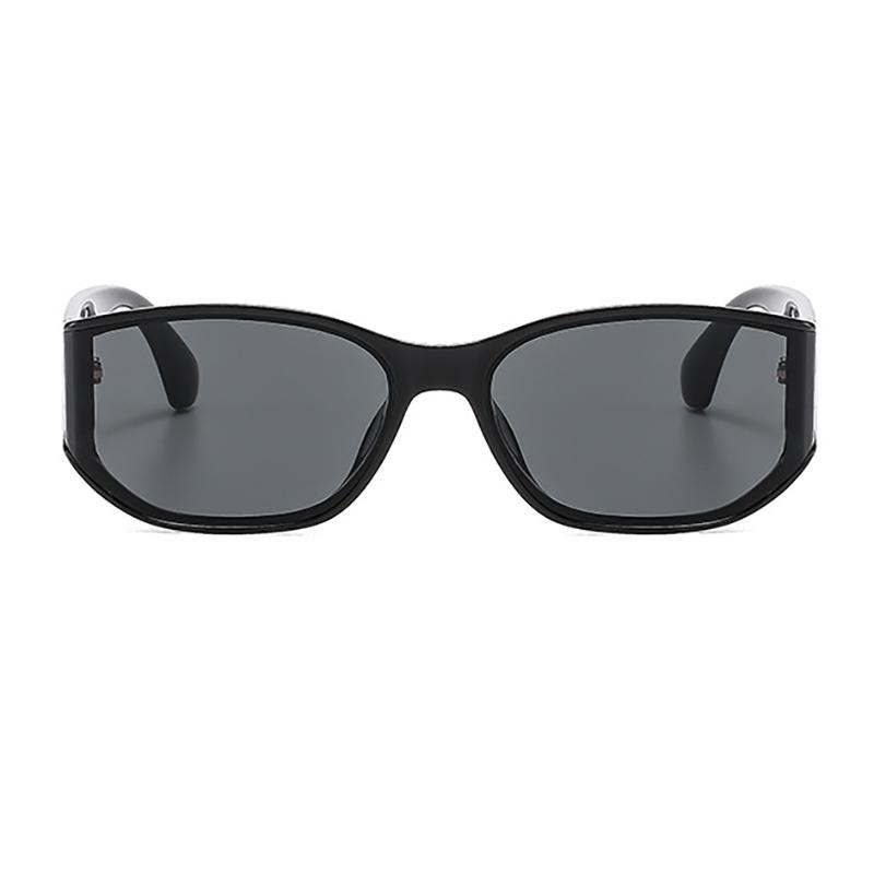Malý obdélníkový zakřivený trendy módní brýlový rám Evropské a americké venkovní sluneční brýle