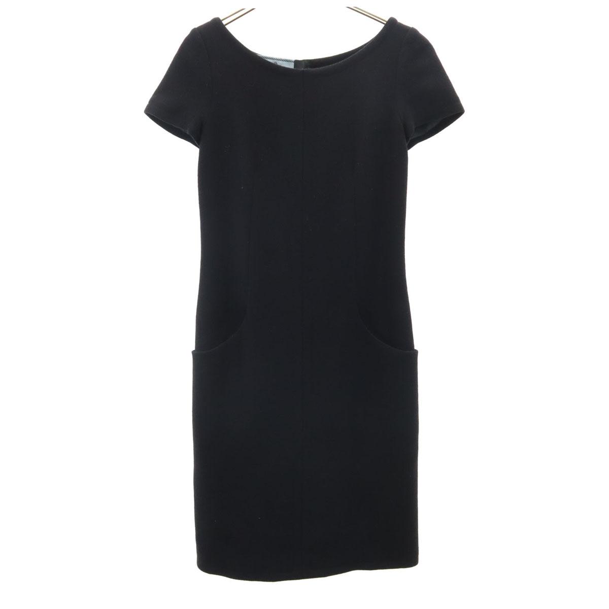 

PRADA made in Italy Short sleeve one piece 38 black Women Used