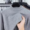 Men’s Autumn/Winter Half-High Collar Knitwear - Warm Inner Layer for Middle-Aged and Elderly