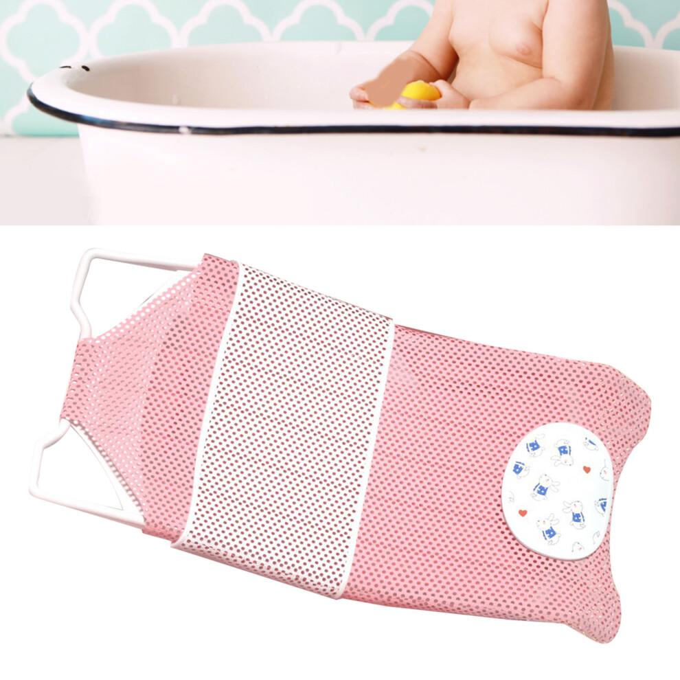 Universale Baby-Badewannen-Netzständer, verstellbar, Rosa, rutschfest