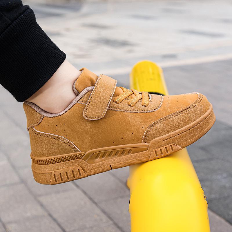 

Campus boys little white shoes autumn 2025 new children s board shoes low-top leather surface girls casual sports shoes non-slip 39 хаки