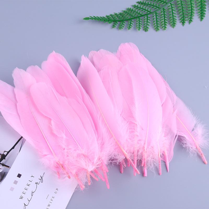 50Pcs Shellfish Feather Goose Feather Diy Handmade Jewelry Accessories Handicrafts Cat Toys Decorative Feathers