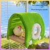 Parrots Hideaway Bed Perch Bird Stand Cage Toy House Rack Toy Grinding Perch Birdhouse Supplies