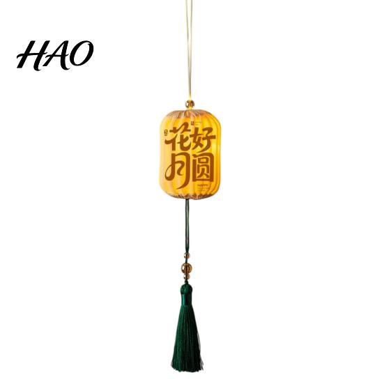 Hanfu Accessory Lanterns Traditional Mini Chinese Lantern with LED Light, Handheld Middle Auspicious Home Decor Autumn Festival for Spring Festival,