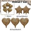 Leopard Print Party Bow Foil Balloons Five Pointed Star Heart Balloons Leopard Print Theme Girls Birthday Wedding Party Supplies