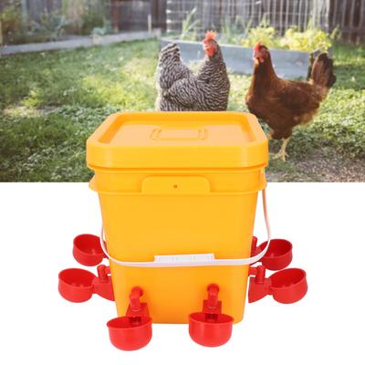 Automatic Chicken Waterer Set Low Spillage Self Replenishing Poultry Waterer Dispenser for Chicken Bird   Goose Turkey