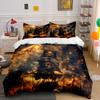 Pirate Ship In Cosmic Storm Bedding Duvet Cover Set Duvet Cover Pillowcases  (1*Duvet Cover 2*Pillowcases, Without Duvet Insert)