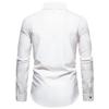 Printemps automne bleu rouge hommes chemises hommes blanc noir haut revers manches courtes couleur unie chemise