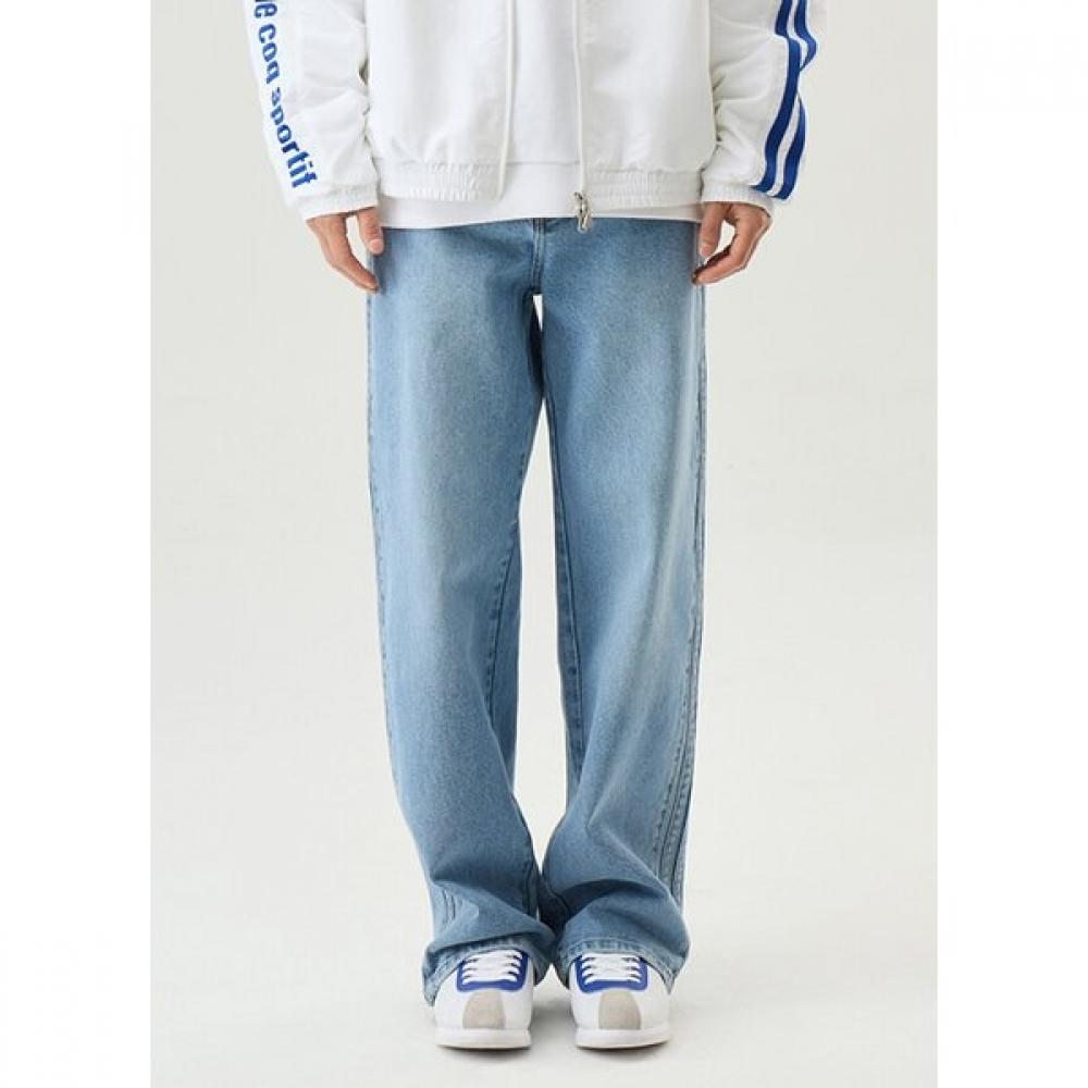 Le Coq Sportif Uni Real Denim Regular Fit Pants Blu   Qq123lpt25 BLU blue/90 public L