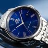 ORIENT Watchfully Automatic Mechanical Watch Men's Business Watch Blue Plate Steel Belt-mechanical Men's Watch RA-AC0J03L10B