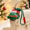Cute Christmas Themed Pu Keychains Cartoon Designs Sturdy Lanyard Perfect For Holiday Gifting Bag Decor Daily Use