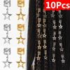 10pcs Dread Locks Dreadlocks Beads Hair Braiding Hair Braid Tubes Hollow Out Hair Ring  Hair Jewelry