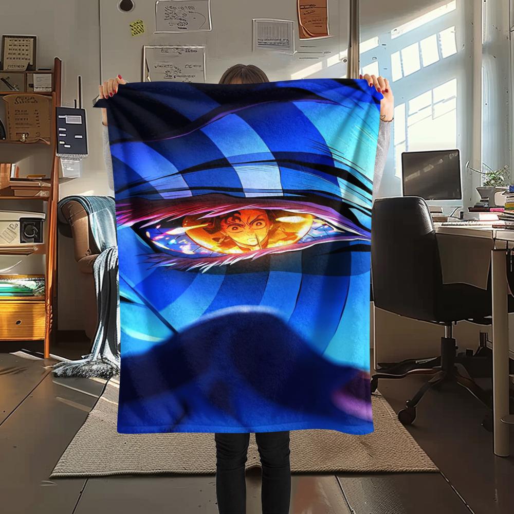 1 Pezzo Coperta in Flanella con Stampa Cartone Animato, Alta Qualità Confortevole per Tutte le Stagioni, Decorazione per la Casa, Calore e Comfort, Perfetta per Regalo di Natale Compleanno
