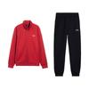 Li Ning Modny Uniwersalny Luźny Bluza z Kapturem na Zamek ze Stójką Polarowa Wygodne Długie Spodnie Codzienny Garnitur Sportowy Garnitur Unisex AWDVG71-4+AKLVD14-1