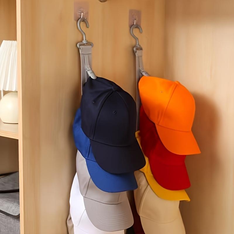 Hat Storage Strap with Eight Hooks for Organizing Baseball Caps, Knit Hats, Sun Hats, And Plush Toys. Suitable for Bedrooms