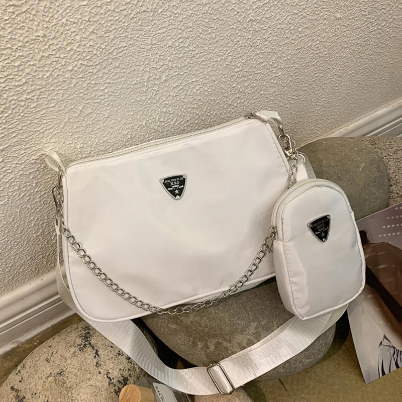 Woman Female Fashion Causal Handbag Set Crossbody Bags Shoulder Handbags 2In1 Sling Bag Trend Hand Bag Premium