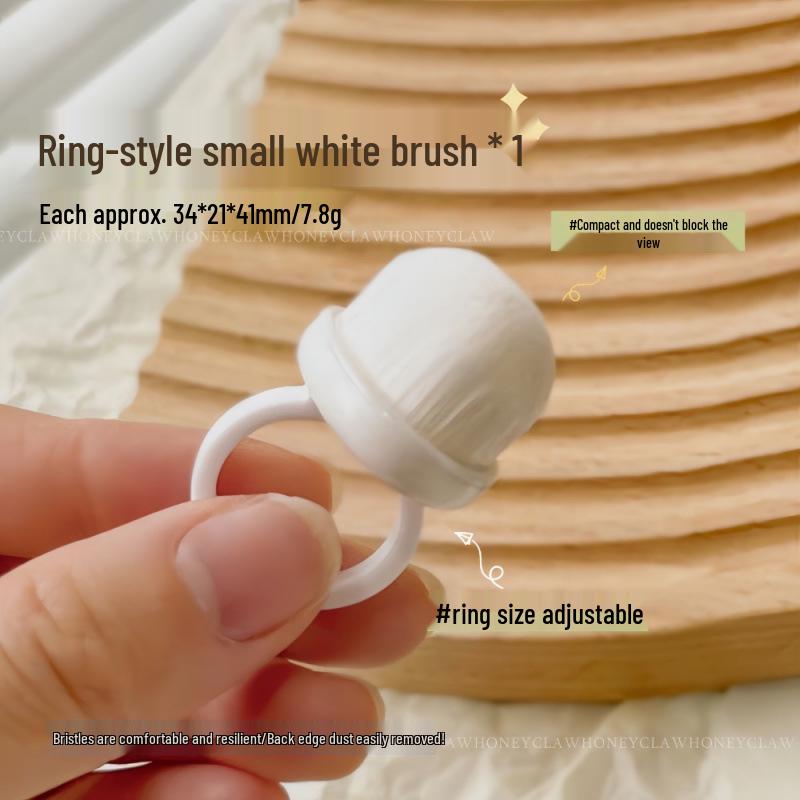Ring-Style Soft Bristle Nail Art Dust Brush