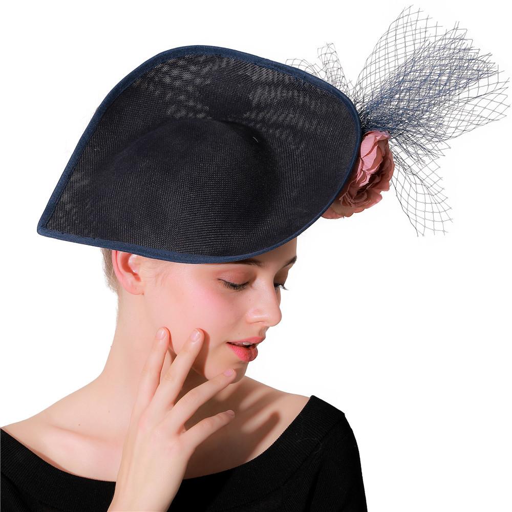 British Banquet Flower Mesh Headgear Aristocratic Racing Festival Top Hat European And American Retro New First Hand