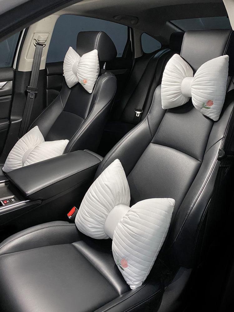 Roztomilý polštář do auta za krk s podporou pasu pro ženy