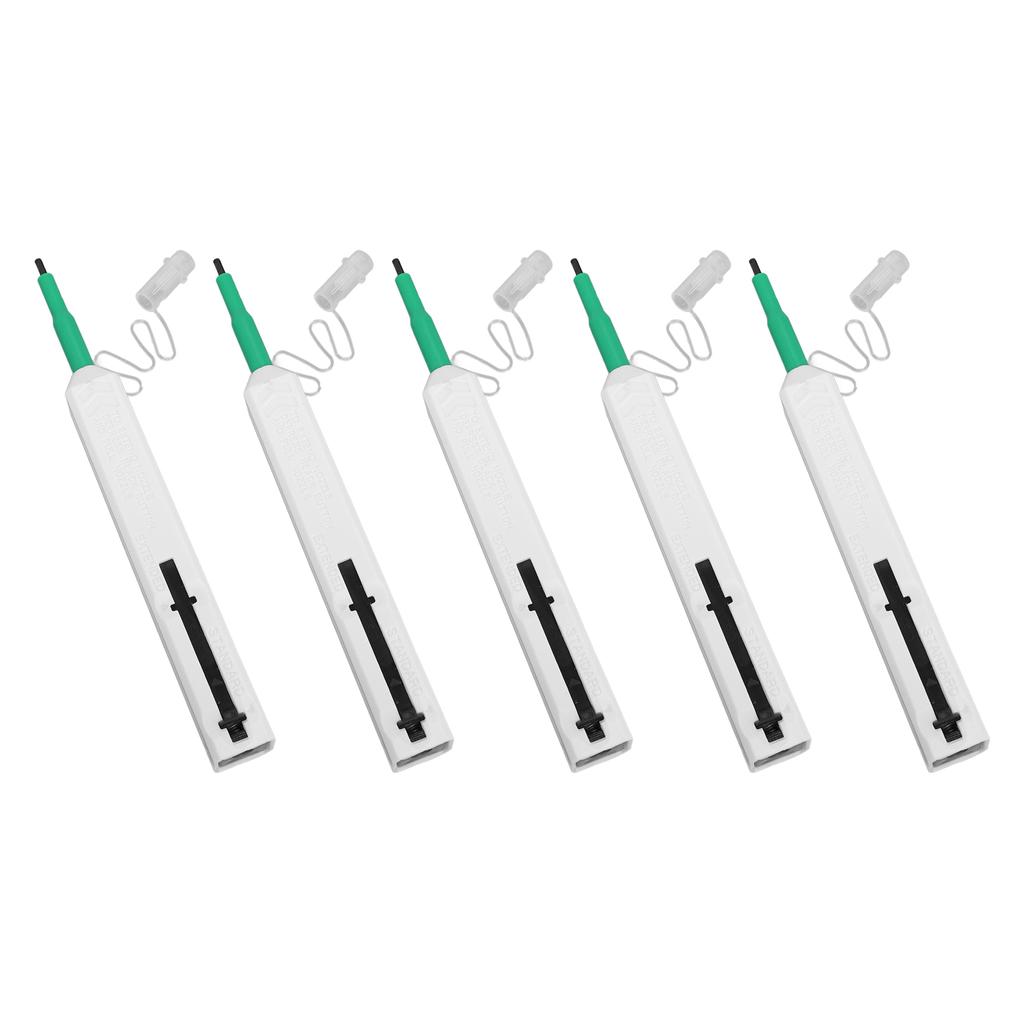 5 Stück Glasfaser-Steckverbinder-Reinigungsstift Über 800 Reinigungszyklen Glasfaser-Reiniger für 2,5 mm SC ST FC