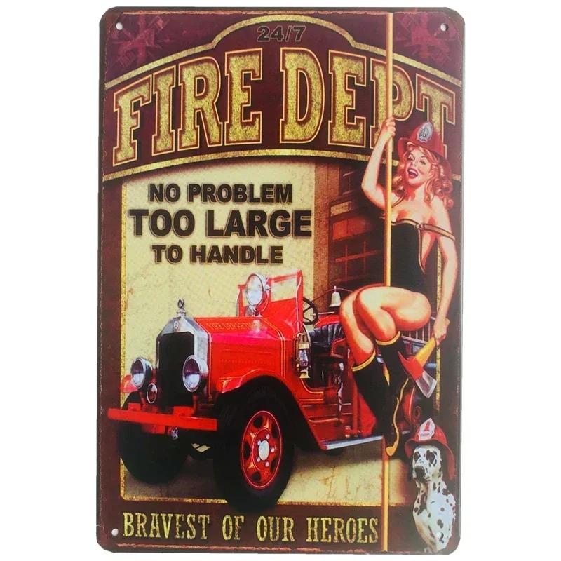 Pin Up Girl Metal Tin Signs Vintage Wall Art Painting Bar Pub Cafe Shop Home Decor Sexy Lady Poster Plate Plaque