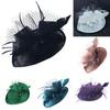 Classic Round Top With Feather Trim For Fashionable Bridal Looks