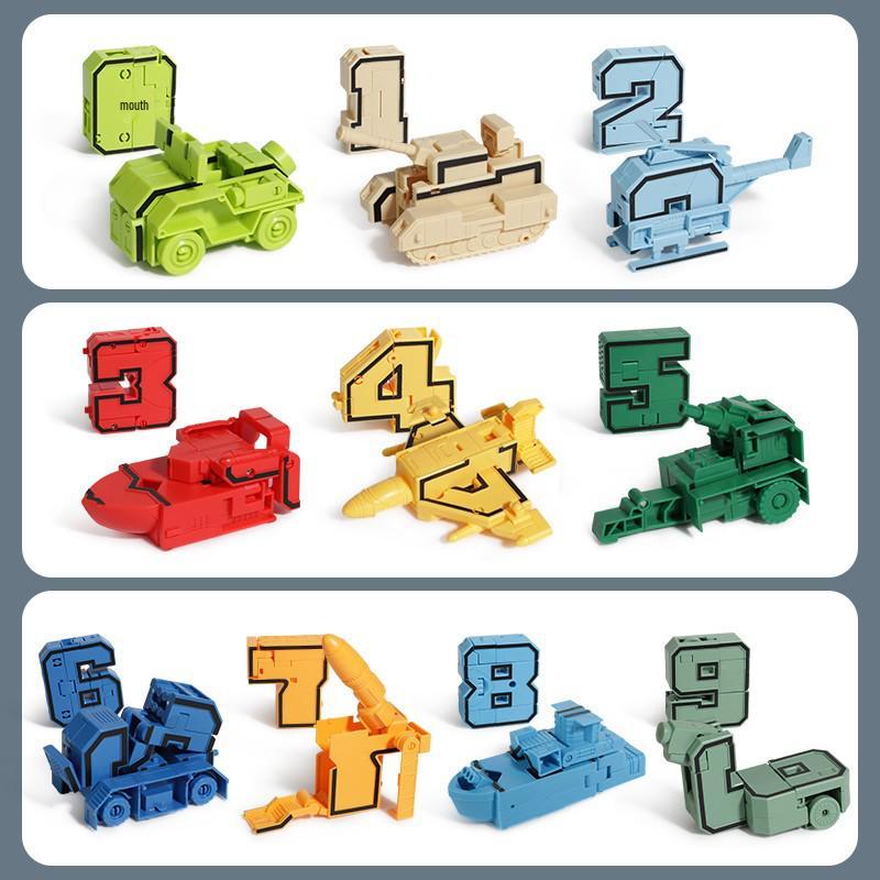 Children's Transforming Robot Car Educational Set