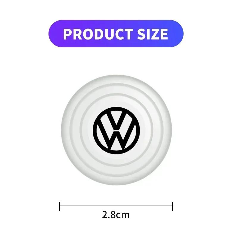 PCVHD1 1/2/4Pcs Car Door Silicone Anti Shock Pad Luminous Shock Absorber For Volkswagen VW Scirocco Jetta Beetle Golf Passat CC Tiguan