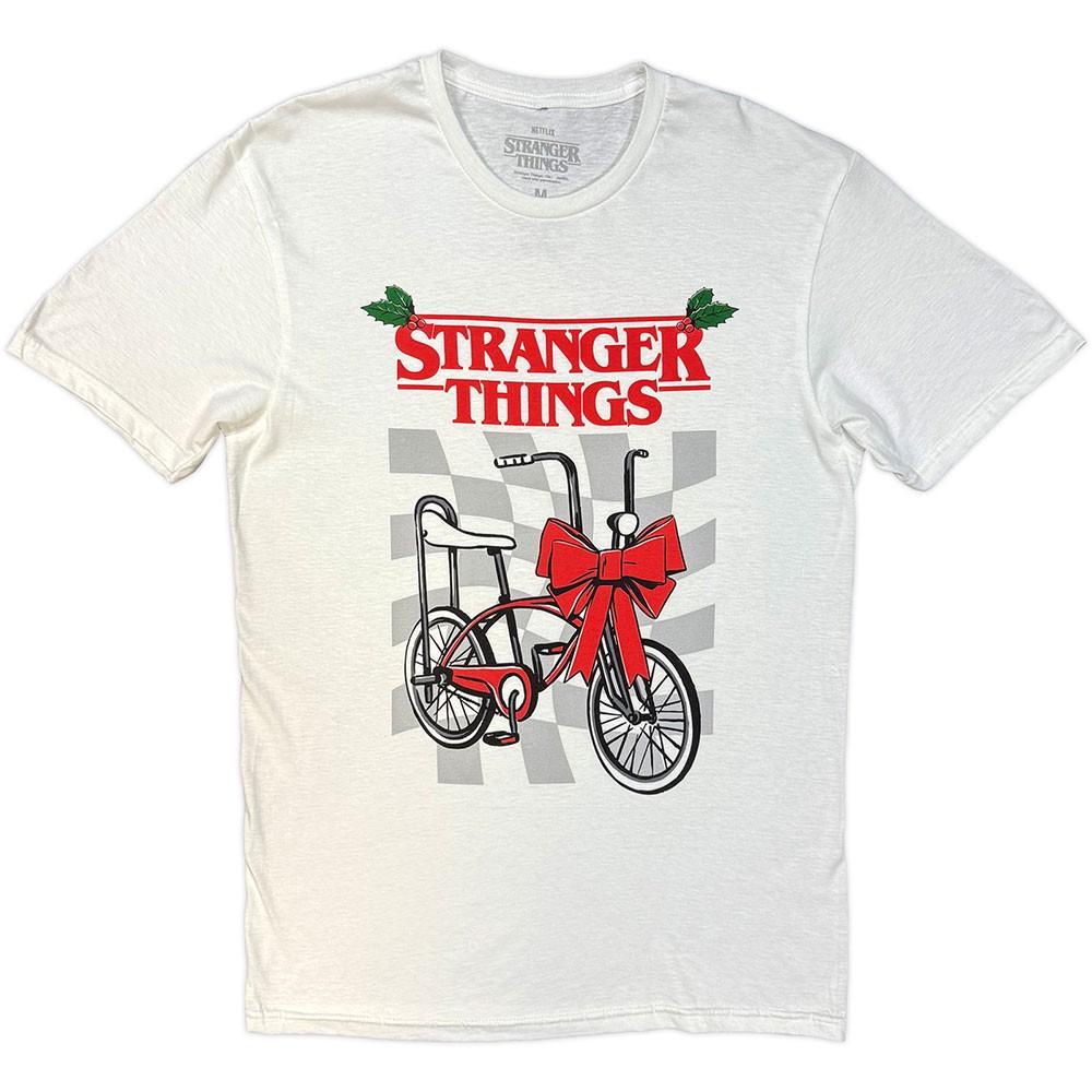 Stranger Things Christmas Bike Unisexs Tshirt Unisexs
