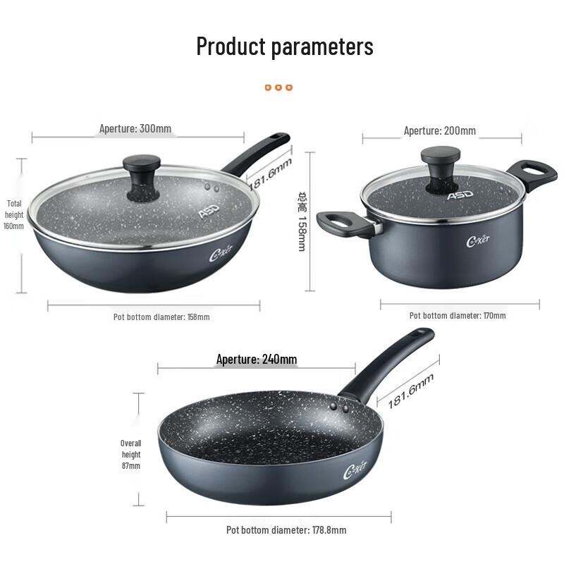 ASD Non-Stick Cookware Set