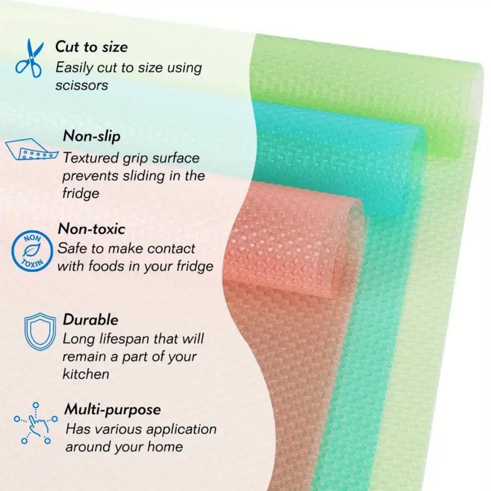 Refrigerator Pad, Waterproof and Washable, Can Be Used As a Refrigerator Pad, Drawer Pad, Drawer Table Pad and Slow-drying Anti-