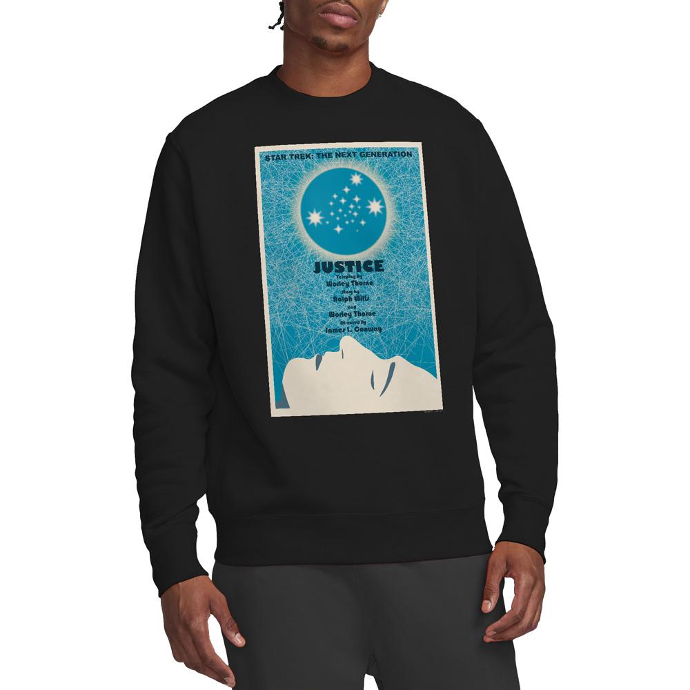 STAR TREK Unisex Adult The Next Generation Season 1 Episode 8 Sweatshirt