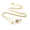 Les Trésors De Lily [J2096] - Gold-Plated Necklace 'Perla' Ivory Gold