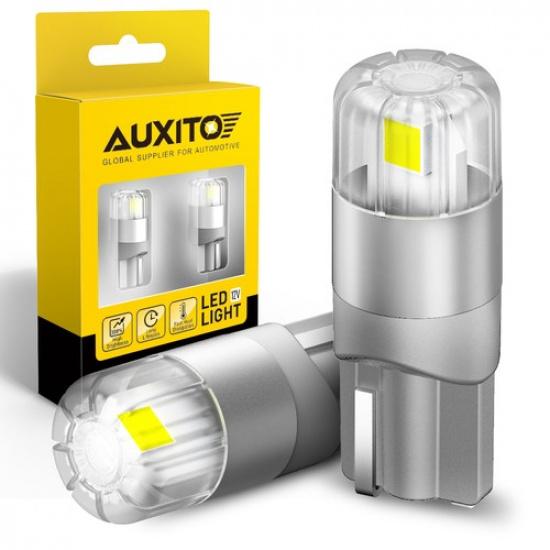 Amber Red White LED Dome Map Interior T10 Light Licensae Bulbs 168 2825 CANBUS White-2PCS