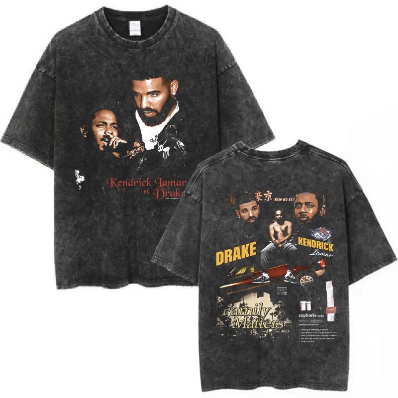 Rapper Kendrick Lamar To Pimp A Butterfly Grafik T-Shirt Herren Hip Hop Streetwear T-Shirts Unisex Baumwolle Oversized T-Shirts
