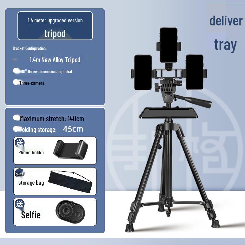2025 Universal Phone Holder & Tripod Set for Live Streaming & Dual-Position Camera Use