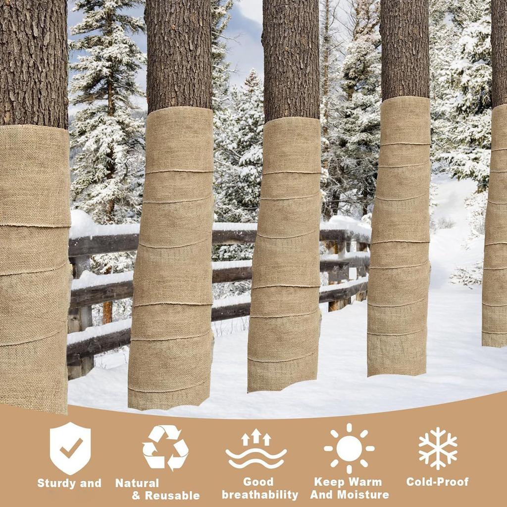 Regulable Burlap Tree Root Guard Thermals Insulation Cover Cold Weather Plant Protecting Gardening Tool